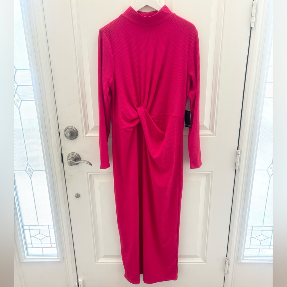 NWT Eloquii Twist Detail Ribbed Dress 18/20